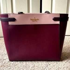 Kate Spade burgundy tote